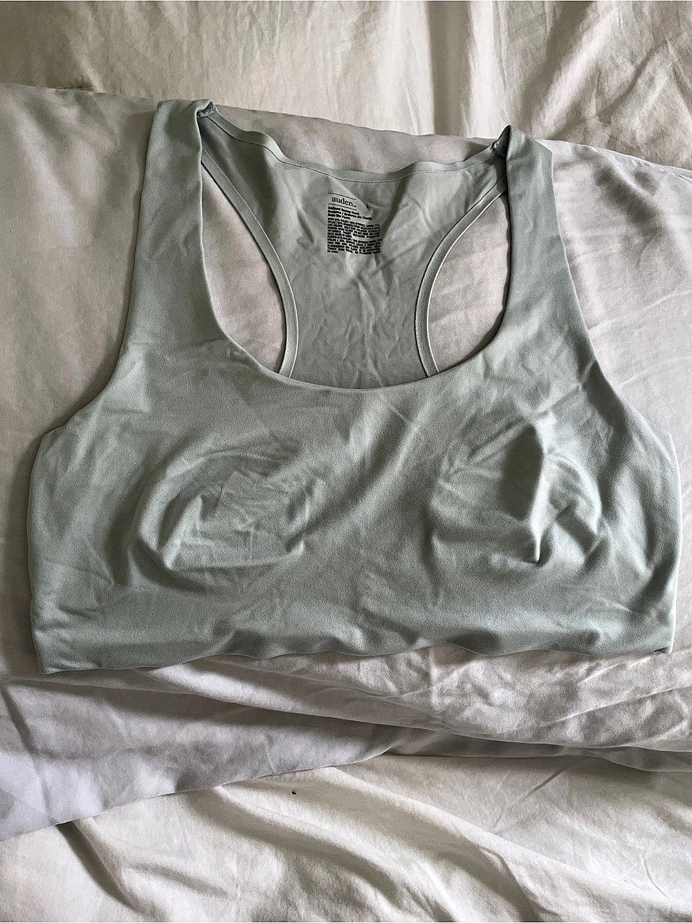 auden Unlined Scoop Neck Bralette Scoop Neck Bralette in Green Large Like New